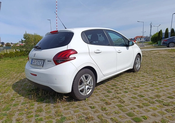 Peugeot 208 cena 38000 przebieg: 49250, rok produkcji 2017 z Gdynia małe 326